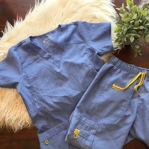 WonderWink ceil blue scrubs, XS/XST